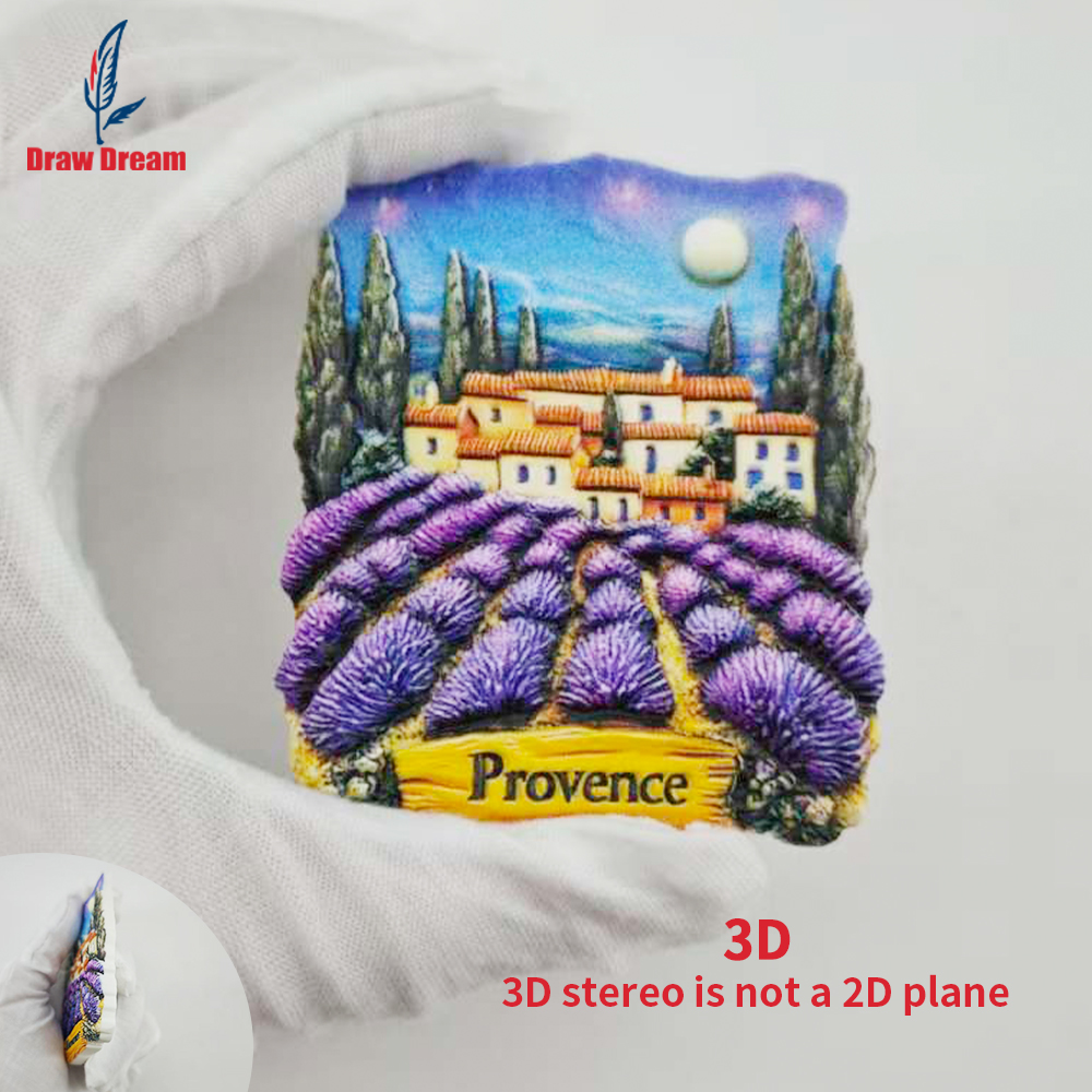 Car Accessories Bali - 1Pc Provence Creative 3D Embossed Refrigerator