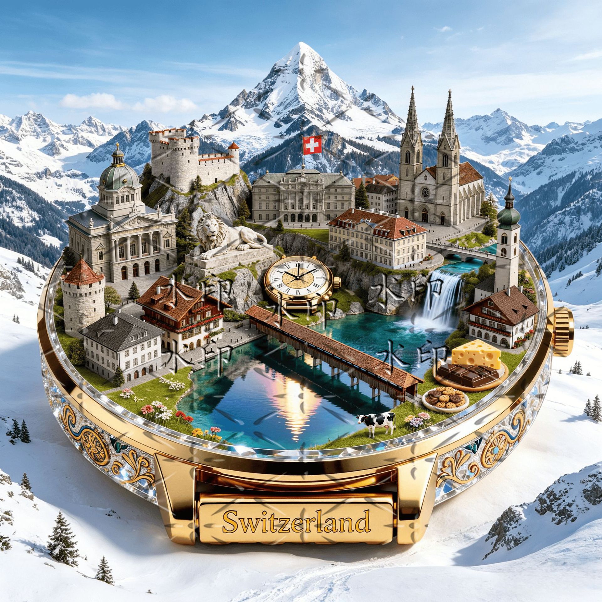 Switzerland Landmark Metal Fri – Car Accessories Bali recenzja i cena
