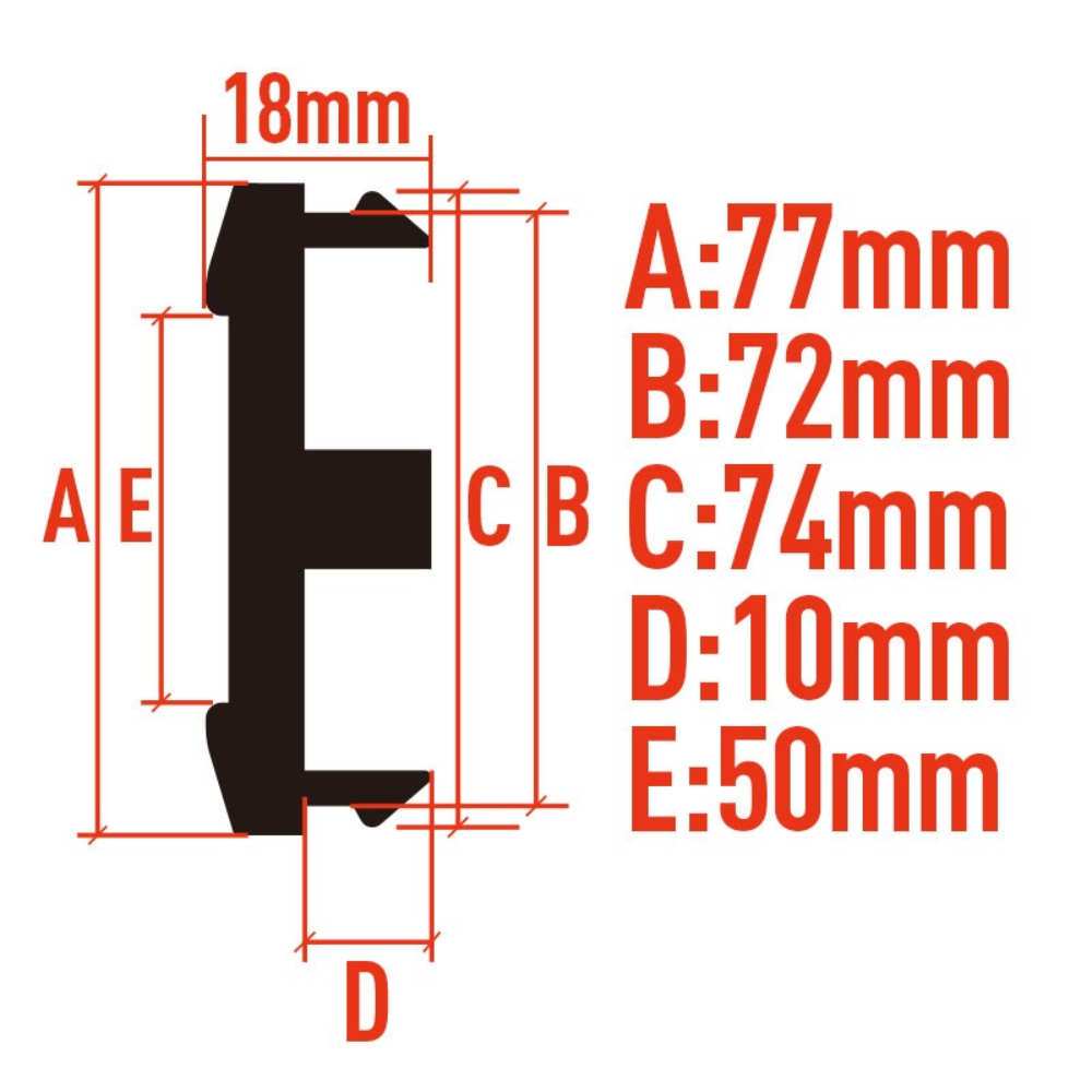 4pcs 77MM Clips 72MM JDM W WOR – Car Accessories Jdm recenzja i cena