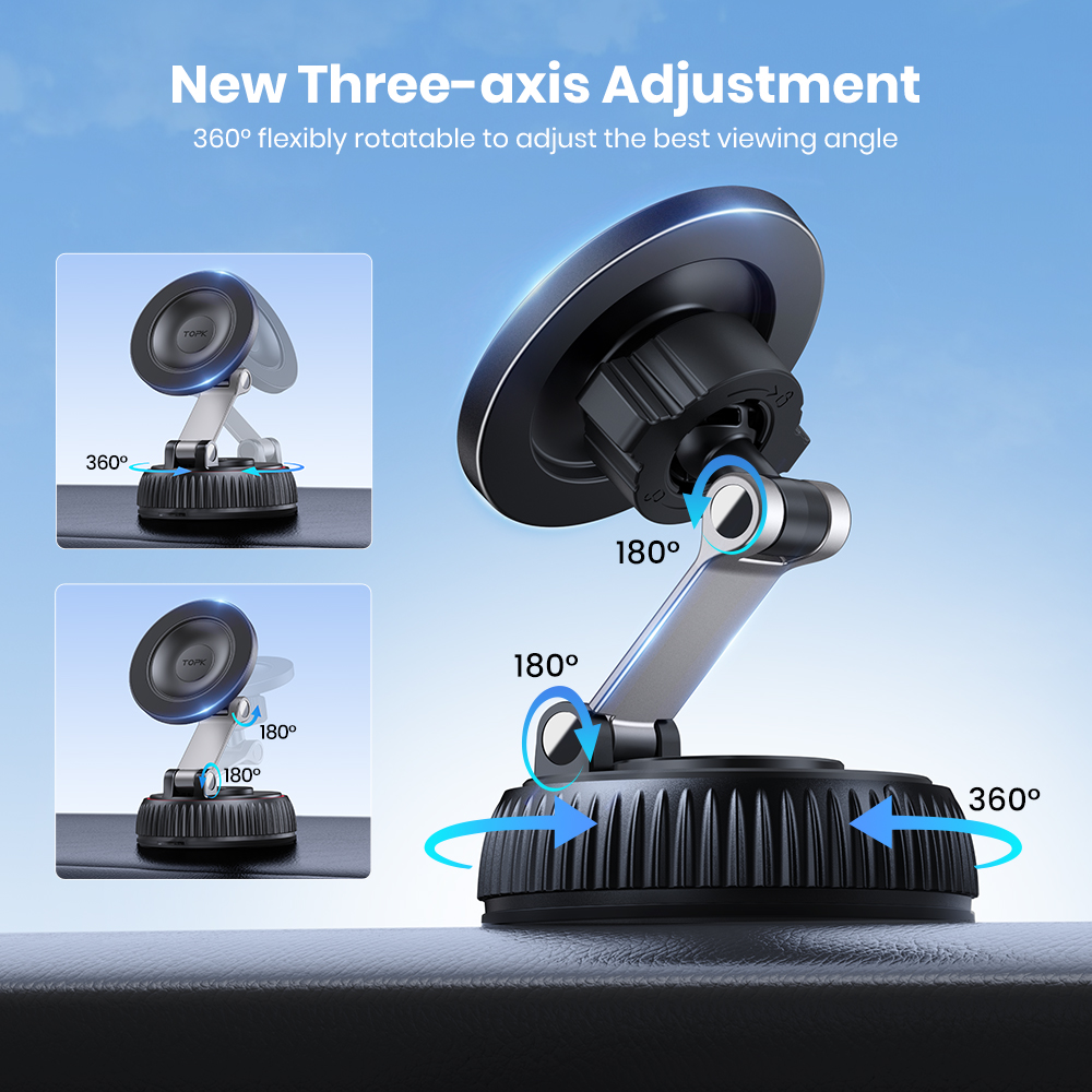 TOPK Magnetic Car Phone Mount  – Car Accessories Phone Holder recenzja i cena