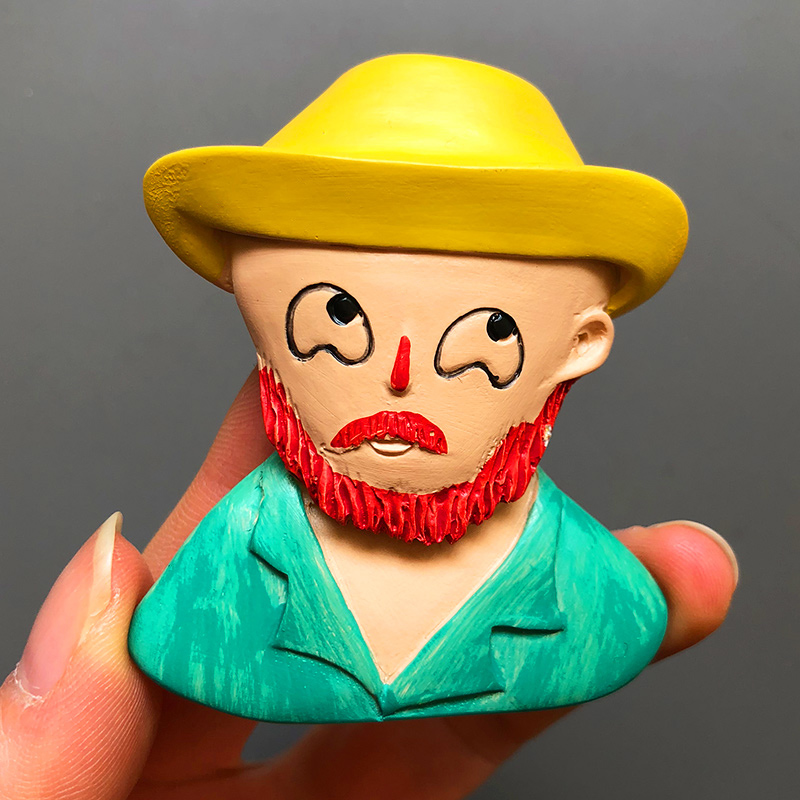 Cartoon Van Gogh resin refrige – Car Accessories Bali recenzja i cena