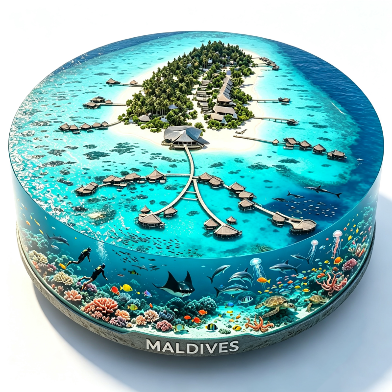 Maldives Fridge Stickers Metal – Car Accessories Bali recenzja i cena